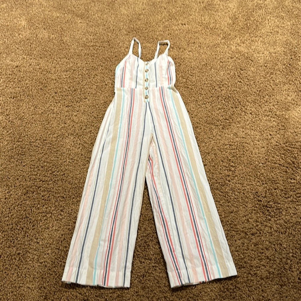 Striped romper by Japna. Size small